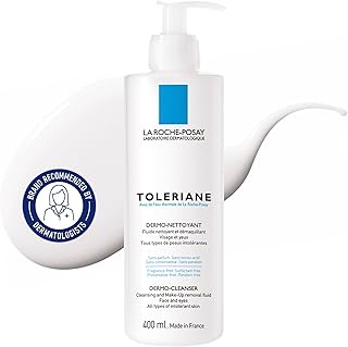 La Roche Posay Face Wash, Toleriane Dermo Cleanser, Formulated with Glycerin to Calm Irritated Skin, Gently Cleanses & Removes Makeup. Suitable for Sensitive Skin. Dermatologist Recommended, 400mL