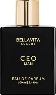 Bellavita Luxury CEO MAN Eau de Parfum | 100 ml (3.4 fl.oz.) | Perfume for Men | Mandarin, Lemon, Lavender, and Vetiver Notes | Long Lasting Men's Fragrance