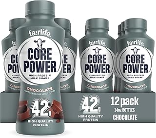 Core Power Elite High Protein Shake, Chocolate, 42g Bottle, 14oz, 12 Pack