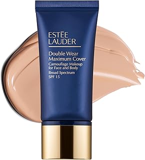 Estée Lauder Double Wear 24-Hour Maximum Cover Camouflage Foundation for Face and Body SPF 15 | Full Coverage | Tattoo Cover Up Makeup Waterproof, 1.0 Fl Oz