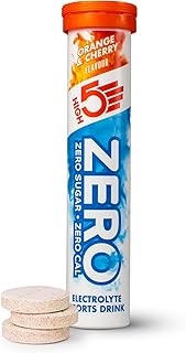 HIGH5 Zero Electrolyte Tablets - Hydration Tablets Enhanced with Vitamin C - 0 Calories & Sugar Free - Boost Hydration, Performance & Wellness - Orange & Cherry (20x, Pack of 1)