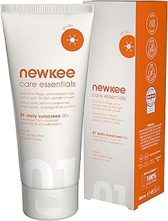 newkee Sonnencreme LSF 50+ (100ml) Wasserfest, Sonnenschutz Ideal für den Sport, Sunscreen mit SPF 50 - Sonnenmilch für das Gesicht geeignet & von Manuel Neuer & Angelique Kerber entwickelt