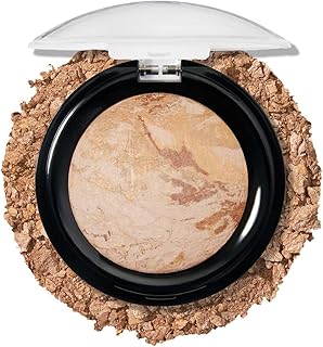 LAURA GELLER NEW YORK Award-Winning Baked Balance-n-Brighten To Go Travel Size Color Correcting Powder Foundation - Medium - Buildable Light to Medium Coverage - Demi-Matte Natural Finish