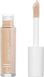 e.l.f. Hydrating Camo Concealer, Satin Finish, Conceals, Corrects & Highlights, Medium Beige, 0.203 Fl Oz (6mL)