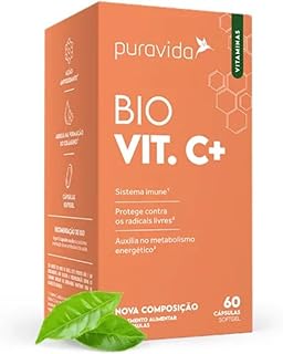 Vitamina C Lipossomal 1100mg, 60caps Puravida, Pura Vida