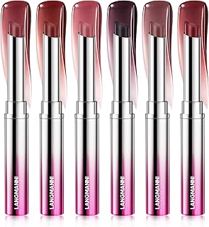 Jolilab Tinted Lipstick Lip Balm Set, 6 Colors Sheer Hydrating Lip Color, Moisturizing & Nourishing Lip Care, Universal Shades for All Skin Tones | 6 Colors