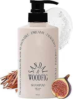 ODID Milk Protein Intensive Korean Shampoo - Volumizing and Hair Loss Relief Perfume Shampoo for Damaged Hair - Cozy Wood & Fig Scent - pH5.5 Scalp Purifying, 16.9 fl.oz.