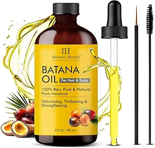 Botanic Hearth Rohes Batana Haaröl -100% rein & unraffiniert aus Honduras, Haarwachstum & Kopfhautpflege - 60 ml