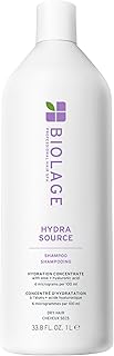 Biolage Hydra Source Shampoo - Softens, Moisturizes & Adds Shine, For Dry Hair, Infused with Micro-Filtered Aloe Vera & Fermented Hyaluronic Acid, Vegan & Paraben-Free