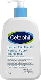 Cetaphil Gentle Skin Cleanser (473ml) - Hydrating Face Wash & Body Wash - Ideal for Sensitive, Dry Skin - Non-Irritating, Fragrance-Free and Dermatologist Recommended