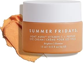 Summer Fridays Light Aura Vitamin C + Peptide Eye Cream - Brightening Eye Cream with an Illuminating and Hydrating Formula (0.5 Fl Oz)
