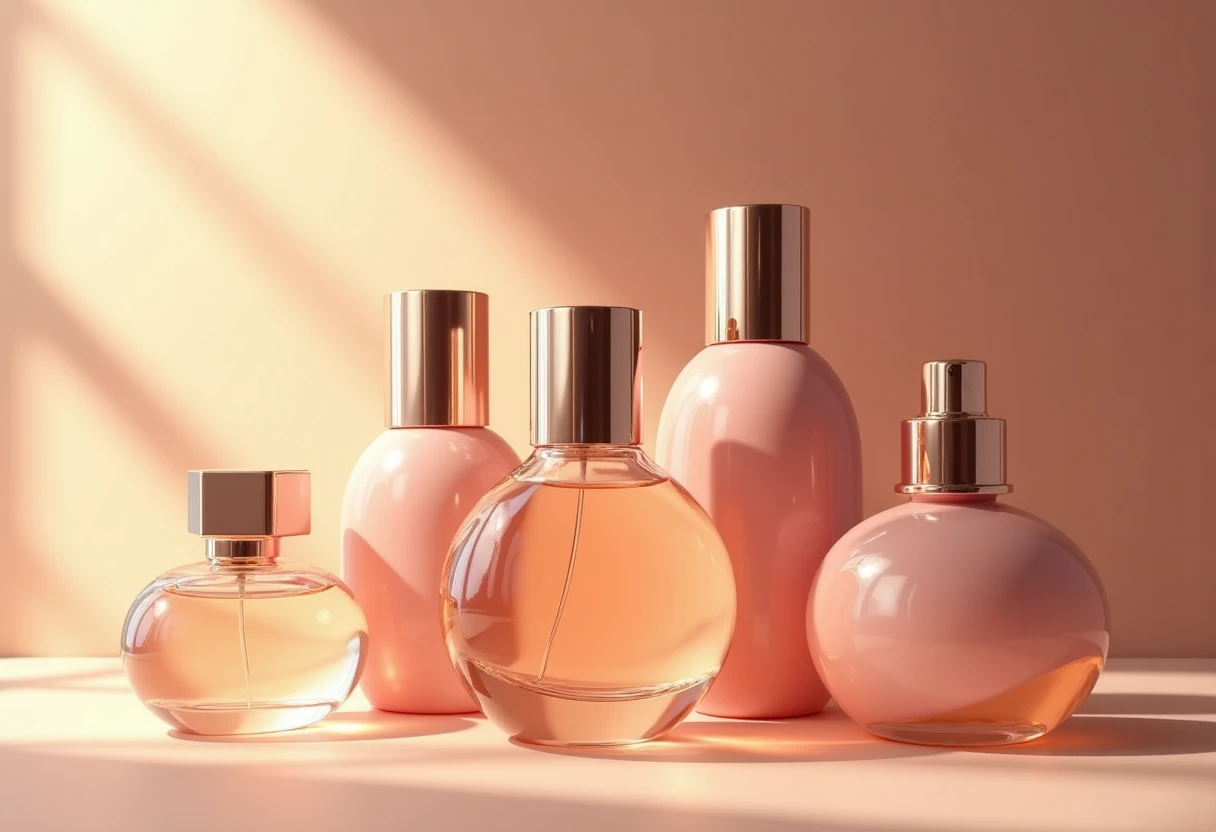 Frascos de perfume modernos