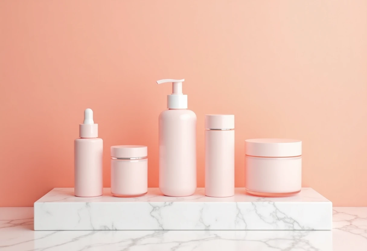Uma seleção de produtos capilares