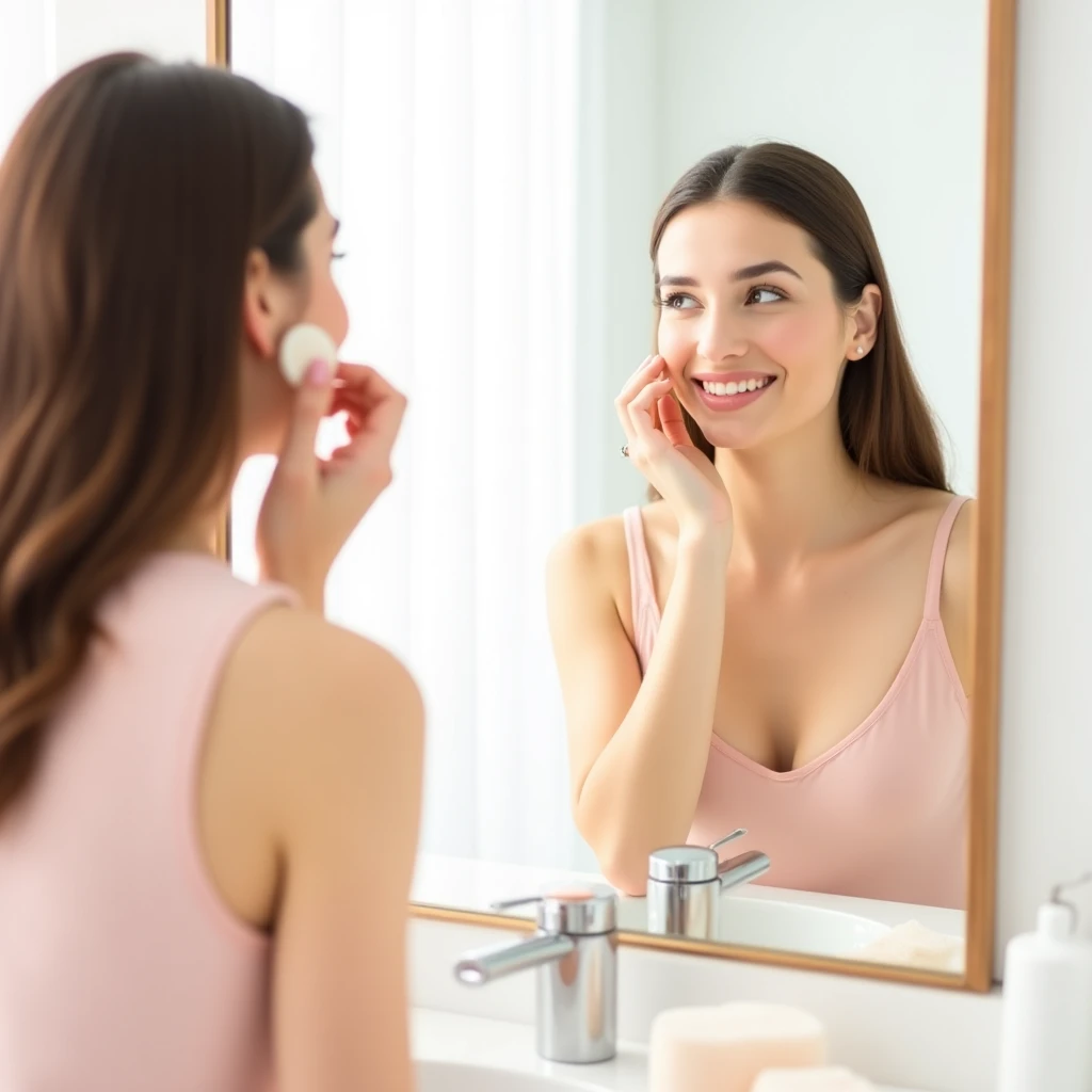 Application de fond de teint