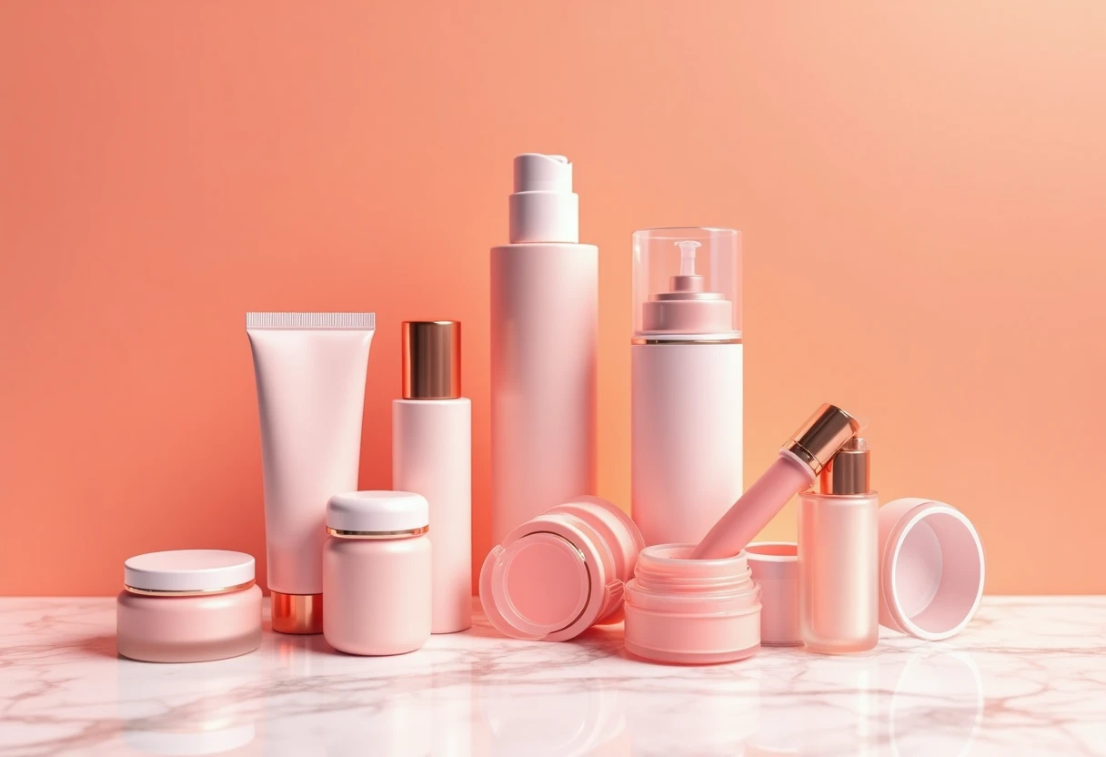 Produtos de maquiagem deslumbrantes