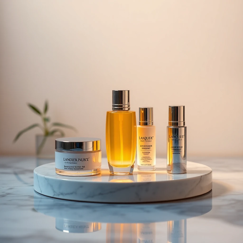 Luxuriöse Hautpflegeauswahl