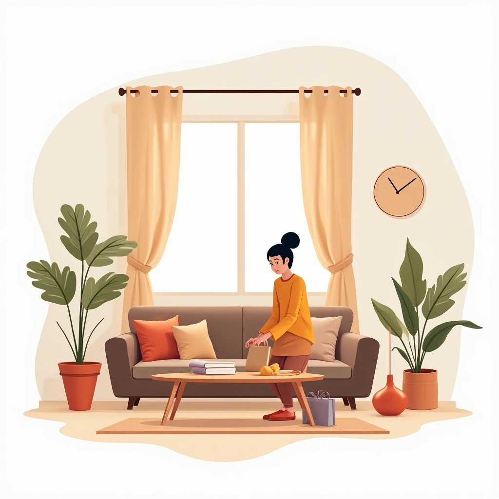 Rearranging a modern living room