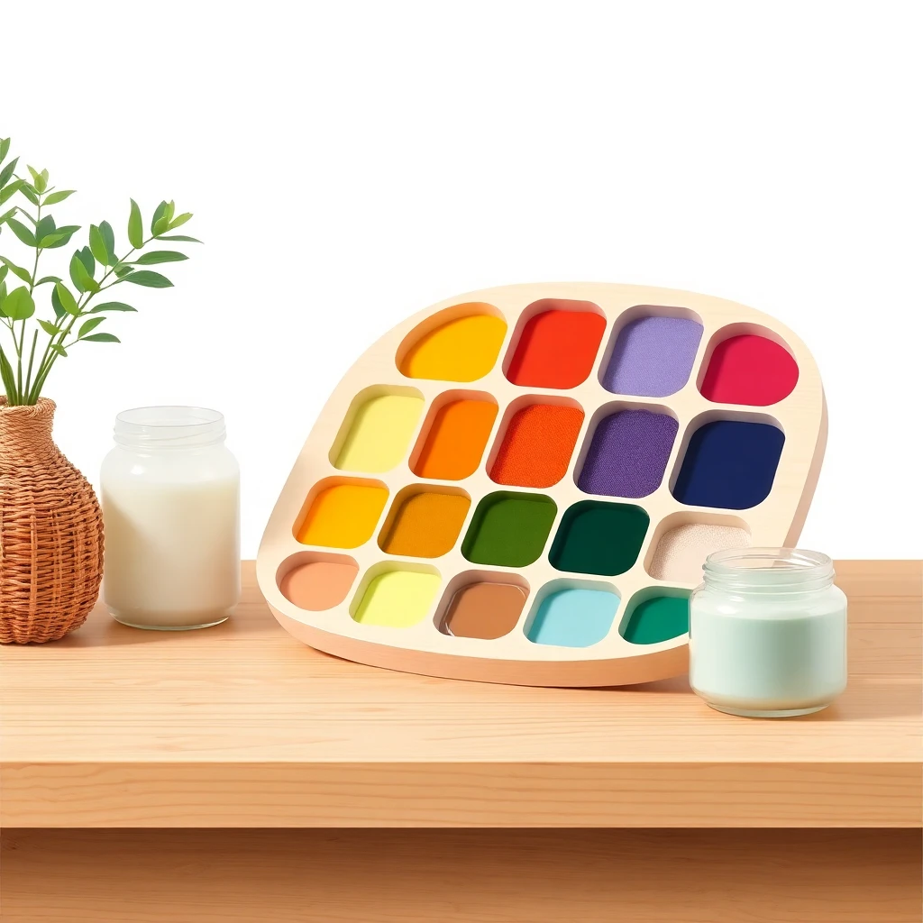 Palette de fards à paupières pigmentée