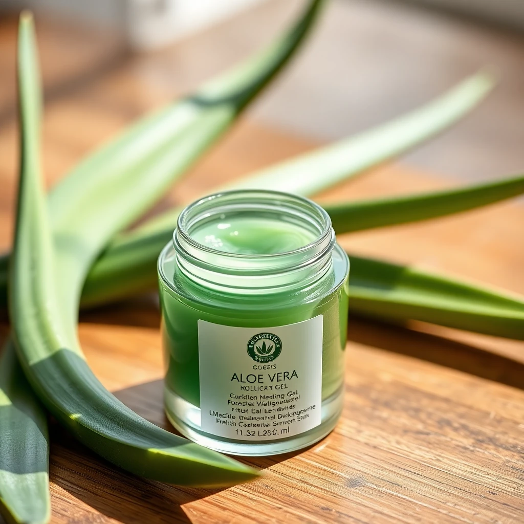 Aloe vera gel for hair care