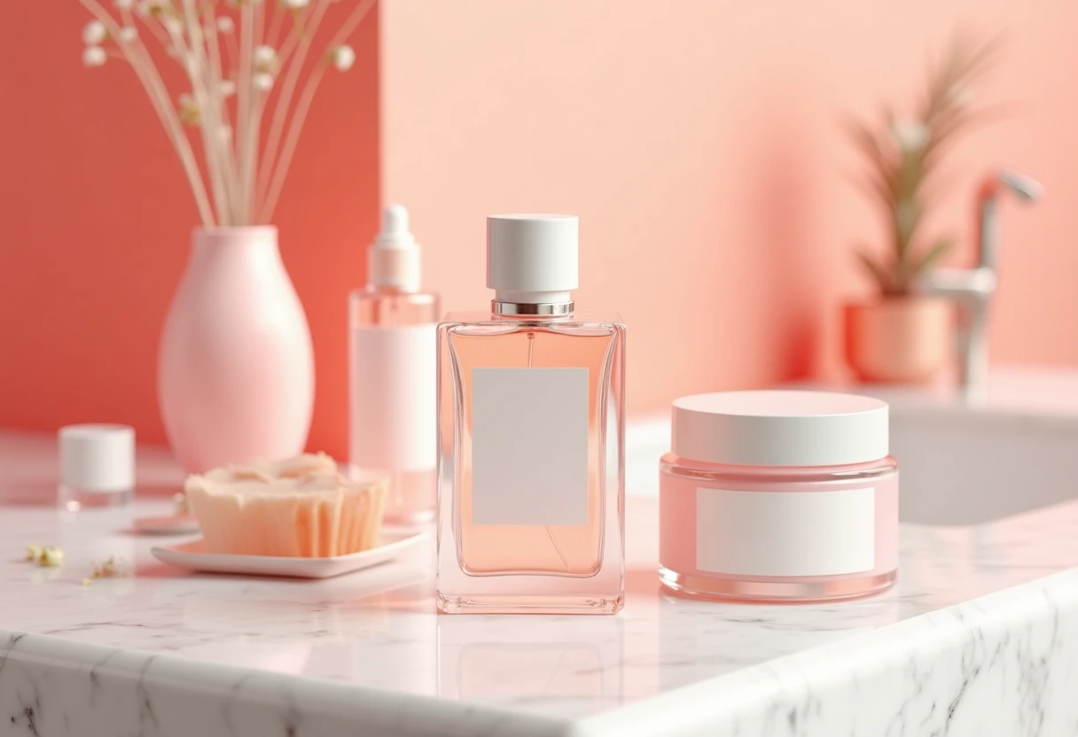 Parfum premium sur vanité