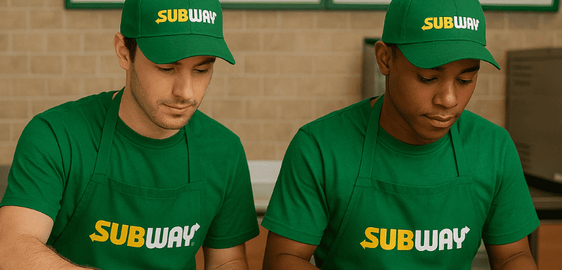 Empleados de Subway.